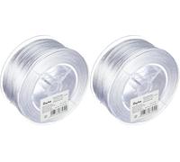 Rayher 5137502 Cordon Satin 2 mm de diamètre Cordon pour Bracelet, Colliers, décoration de Table, etc. Cordon Queue de Rat idéal pour Les activités d Arts créatifs Bobine de 50 m Blanc (Lot de 2)