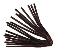 Rayher 5210605 Lot de 10 Fils Chenille Marron foncé Longueur 50 cm Épaisseur 9 mm