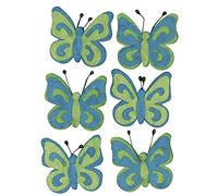 Rayher 5308308 SB-Btl Lot de 6 Papillons en Feutre Bleu 5 cm