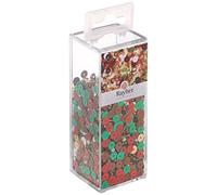 Rayher 53813000 paillettes glasperlenmix avec fils 90 g mix fil 50 m/diamètre : 0 3 mm sB box