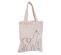 Rayher 53983505 Sac en coton avec impression, Lama