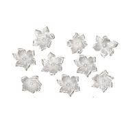 Rayher 5429102 SB-Btl Lot de 8 Fleurs avec Perle Vert/Blanc 2 cm