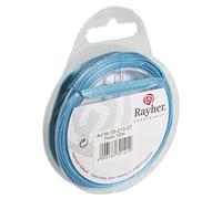 Rayher 5521307 Ruban de Satin, 7 mm, SB de Rouleau DE 10 m, Turquoise