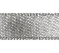 Rayher 5521322 Ruban de satin, 7 mm, SB de rouleau de 10 m, argent