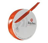 Rayher 5521334 Ruban de Satin, 7 mm, SB de Rouleau DE 10 m, Orange