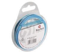Rayher 5521607 Ruban d'organza, 7 mm, SB de rouleau de 10 m, turquoise