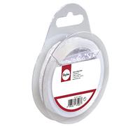 Rayher 55605102 Ruban d'organza avec coe ur, 1 cm, SB de rouleau de 10 m, weiß