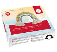 Kit: Arc En Ciel En Macramé Cordon+Laine, Colore, Env.25x20cm, Av.Instructions,Boîte 1 Pce