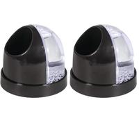 Rayher 5615701 Boule à Neige avec Porte-Stylo 90 mm Hauteur 80 mm, Noir (Lot de 2)