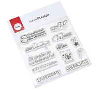 Rayher 59841000Rayher 59841000 Tampons en silicone, motifs Noël, assortiment 12 pces., transparent, pour bloc acrylique, cartes, enveloppes, sachets cadeaux, papier cadeaux, scrapbooking