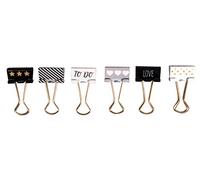 Rayher 60901000 Binder Clips "Glam"