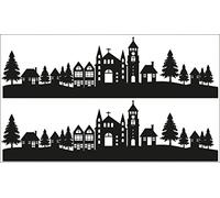 Rayher 60961000 Motifs autocoll. déco Ville de lumière, noir