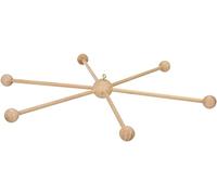 Rayher 6115500 support en bois pour mobile bébé, sct.-LS 1 pce Ø 33 cm, beige, Marron