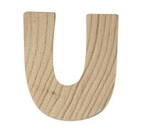 Rayher 6215300 bois lettres, 5 x 1 cm, U