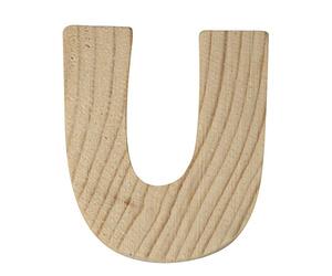 Rayher 6215300 bois lettres, 5 x 1 cm, U