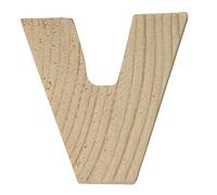 Rayher 6215400 bois lettres, 5 x 1 cm, V