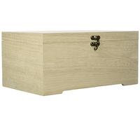 Rayher 62196000 coffret en bois avec insert 2 pièces 28 x 18 x 13 5 cm 6 compartiments, Multicolore, 2.85 x 1.89 x 1.37 cm