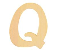 Rayher 62253000 Lettre Q en Bois FSC Mix Credit, 6 cm de diamètre