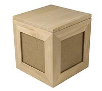 Rayher 62266000 cube photo en bois fSC mix credit 12 x 12 x 12 cm, Map(langage_tag-> De_de)
