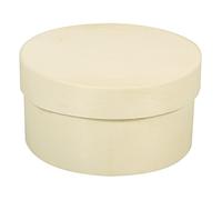 Rayher 62392000 Boîte à bijoux ronde avec couvercle Ø 6 cm Hauteur 3,5 cm