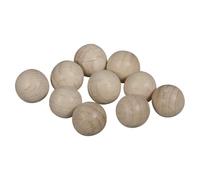 Rayher 6245100 Lot de 35 Boules en Bois Brut certifié FSC 10 mm