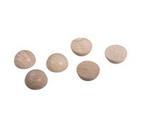 Rayher 6246700 Lot de 6 Demi-sphères en Bois Brut FSC 100% 25 mm