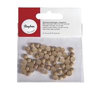 Rayher 6248100 Demi-sphère en Bois Brut, Non percé, 8 mm de diamètre