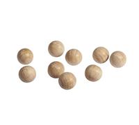 Rayher 6248500 Lot de 35 Boules de Bois Brut FSC 100% 10 mm 3 mm