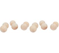 Rayher 6252400 Boules en bois brut ø 25mm p. l’artisanat, non percées, 6 pces (Lot de 2)