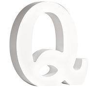 Rayher 62668000 Lettre Q en MDF weiß, 11 cm, Stà € rke 2 cm