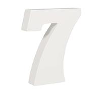 Rayher 62707000 numéro 7 en MDF weiß, 11 cm, Stà € rke 2 cm