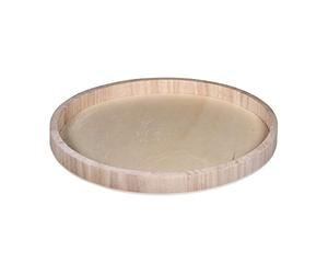 Rayher 62731000 Plateau Décoratif, Tablette en Bois Naturel, Plateau Rond 30cm àž, Idéal pour être Décoré et comme Objet de Décoration, FSC Mix Credit, 30 x 30 x 2, 5 cm, Couleur Nature