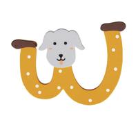 Rayher 62761000 de Bois pour Enfant Lettre FSC Mix Credit, 6,3 x 4,8 cm, W, M