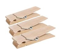 Rayher 62831000 Pinces à Linge XL en Bois, FSC 100% (Lot de 3)