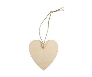 Rayher 62844505 Pendentif en bois Coeur , FSC100%