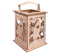 Rayher 62894505 Lanterne en b. Fusée a.poig.,FSCMixCred, nature, 15,3x15,3x26,5cm,15 parties, boîte 1kit