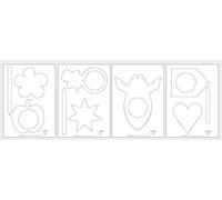 Rayher 62913505 feuilles de contreplaqué, nature, 4 feuilles, DIN A4, 300x200x4mm, pour scie à chantourner, scie à découper, motifs de jardin à réaliser soi-même