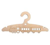 Rayher 62974505 Ceintre enfant, train, bois naturel FSC MixCred, 1 Kit, 19,8X14cm, décoration, chambre d’enfant