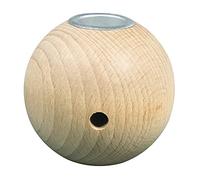 Rayher 63057505 Boule en bois brut Bougeoir décoratif, 7cm ø, 1 pce bte, nature