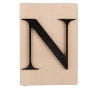 Lettre en bois 14,8 x 10,5 cm - N Noir G