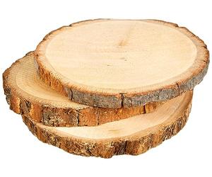 Rayher 65201000 Disque en bois, naturel, 10-12cm ø