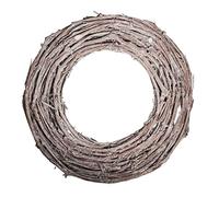 Rayher 65271505 Couronne de vignes balayé blanc, 30cm ø, nature, 7x2cm, plat