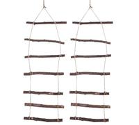 Rayher 65282505 Echelle décoration en Bois, à Suspendre, Nature, 96x30x2cm, Support pour décoration Multi-Usage, réutilisable, à garnir soi-même, Noël, Pâques, Mariages, Anniversaires (Lot de 2)
