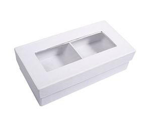 Rayher 67268102 Boîte cadeau papier mâché, FSC Rec 100%, blanc