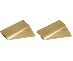 Rayher 67273616 Papier de soie Métallique, or (Lot de 2)