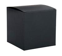 Rayher 67328576 Boîte pliante, noir, 10x10x10cm, kit 3pces
