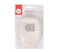 Rayher 69074000 Perforatrice Motif Silhouette Hibou 3,5 x 4,5 cm Bleu/Blanc
