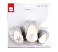 Rayher 69181000 Perforatrice fantaisie Flocon de neige, 3 pces
