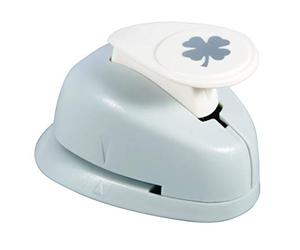 Rayher 69224000 perforatrice fantaisie Feuille de trèfle, 1,6cm ø, (5/8"), gris