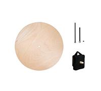 Rayher 69250000 Kit : Horloge murale (3 pces) 1 kit, FSCMixCred, 25cm ø, nature, Naturel, Wood